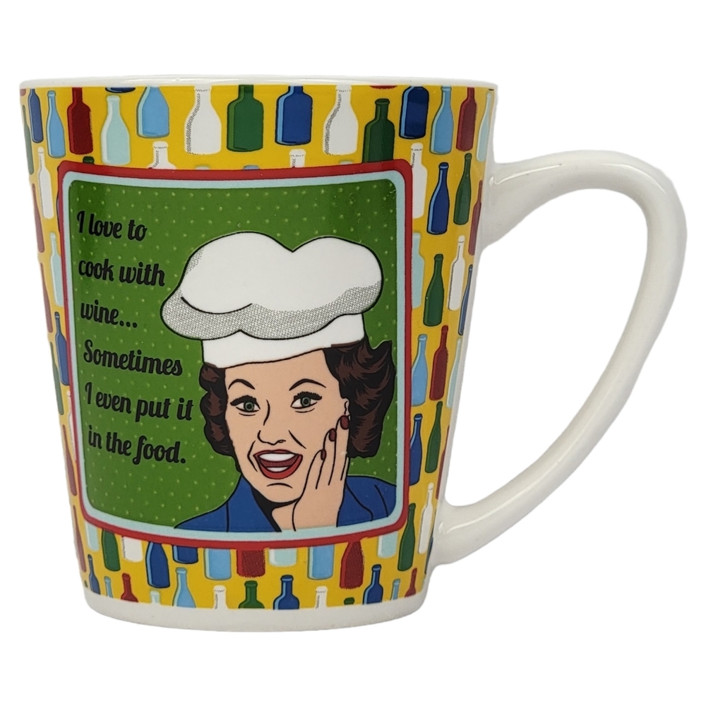 Designpac 'I Love To Cook With Wine..'  10oz Ceramic Mug